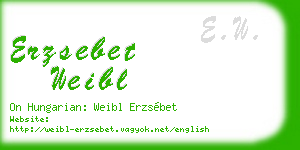 erzsebet weibl business card
